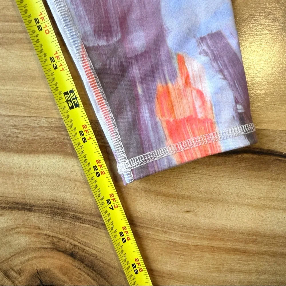 ALO Yoga‎ Modernist Multi Airbrushed Leggings Size XS Orange Purple Women's